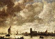 Jan van Goyen View of the Merwede before Dordrecht oil painting reproduction